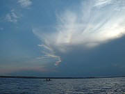 A beautiful cold-front heralded the oncoming storm.